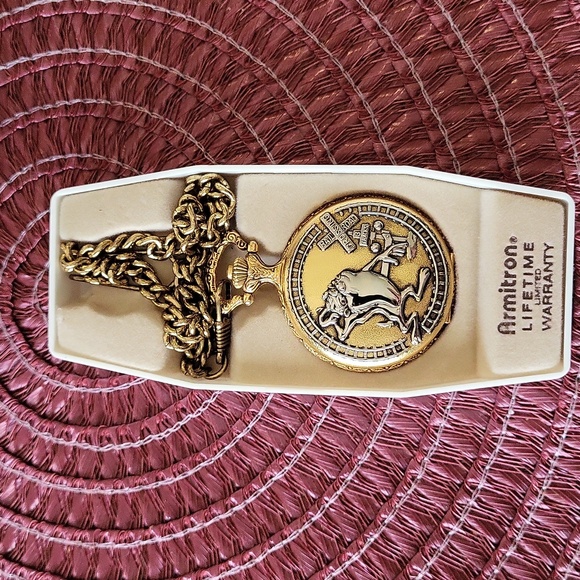 Armitron men's pocket watch, gold and silver - Picture 5 of 7